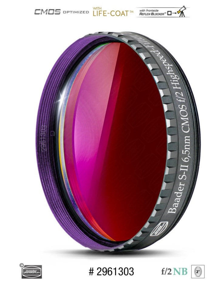 Baader S-II 2" f/2 Highspeed-Filter (6.5nm) – CMOS-optimized