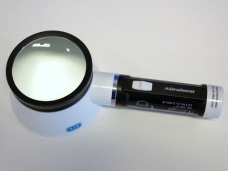 FLASHLIGHT MAGNIFIER 3.5x 80mm