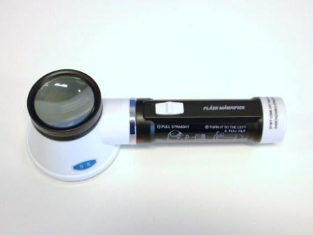 FLASHLIGHT MAGNIFIER 5x 45mm