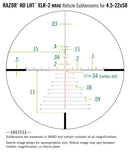 VORTEX RAZOR® HD LHT™ 4.5-22X50 XLR-2 (MRAD) Reticle