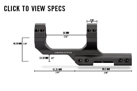 VORTEX CANTILEVER MOUNT — 2-Inch Offset